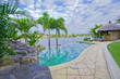 Waterfront Mansion with Pool and Bali hut overlooking the canal