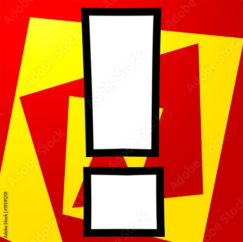 Illustration: Illustration of a exclamatory mark Illustration of a exclamatory mark
