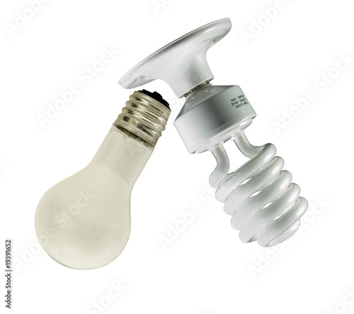 Photo: old-vs-energysaving bulbs old-vs-energysaving bulbs