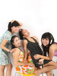 group young asian female