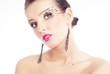 glamour portrait of a woman - horizontal shot