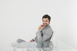Young businessman smiling
