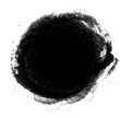grunge circle inkblot