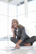 Happy woman at work
