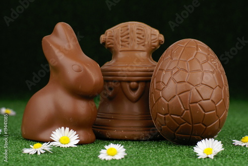 Foto: trio en chocolat de la fête de Pâques trio en chocolat de la fête de Pâques