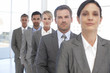 Confident business team