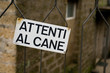 attenti al cane! attenti al cane!