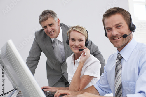 Photo: Sales agents with supervisor Sales agents with supervisor