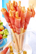 prosciutto with grissini prosciutto with grissini