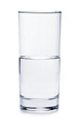 Half full glass of water