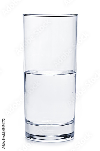 Photo: Half full glass of water Half full glass of water