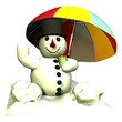 Schneemann auf der Alp
