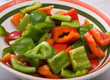 Bowl Of Sliced Bell Peppers Bowl Of Sliced Bell Peppers