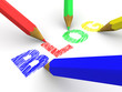 pencils depicting text blog