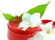 bocal crème restructurante cheveux fond blanc
