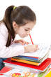 bambina che scrive