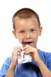eating chocolate
