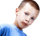 portrait of smearing kid