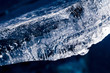 Frozen ice block