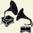 Antique Gramophone Vector 01 Antique Gramophone Vector 01