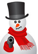 Vektor: Gangster snowman Gangster snowman