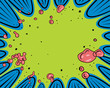 Comic book - explosion - background