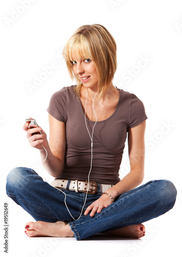 Jeune femme blonde