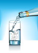 bottle with water