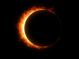 Sonnenfinsternis im Weltall - Fine Art prints