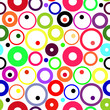 Retro vivid seamless circle background Retro vivid seamless circle background
