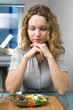 woman on kitchen