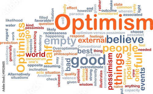 Illustration: Optimism word cloud Optimism word cloud