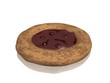Ilustração : cake with cherry jelly cake with cherry jelly