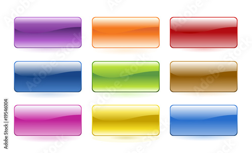 Vector: Glass buttons Glass buttons