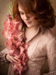 Girl with gladiolus Girl with gladiolus