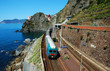 Manarola village and train station (Cinque Terre, Italy)