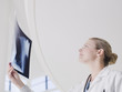 Doctor reviewing x-ray