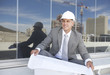Architect at a construction site