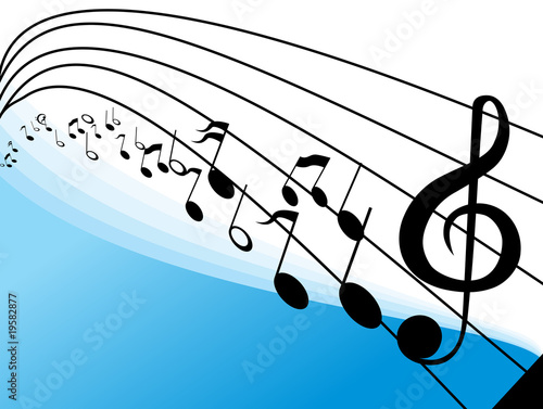 music note wallpaper. Abstract vector music notes