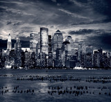 New York City Downtown from Jersey side. - Fine Art prints