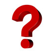 3d red question mark 3d red question mark