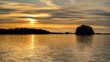 Sonnenuntergang über dem See