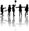 Kids silhouettes Kids silhouettes