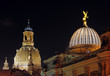 Blick auf Frauenkirche und Kunstakademie Dresden