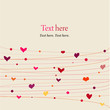 Background with hearts on pink Background with hearts on pink