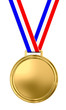 Blank gold medal