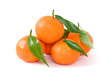 Tangerines with leaves