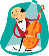 Musician with bass