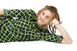 young dreadlock man lie isolated young dreadlock man lie isolated