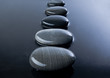 pebbles in water
